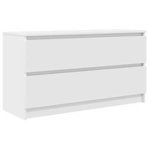 TV skříňka bílá 100x35x54 cm Dřevěná konstrukce - obrázek 2