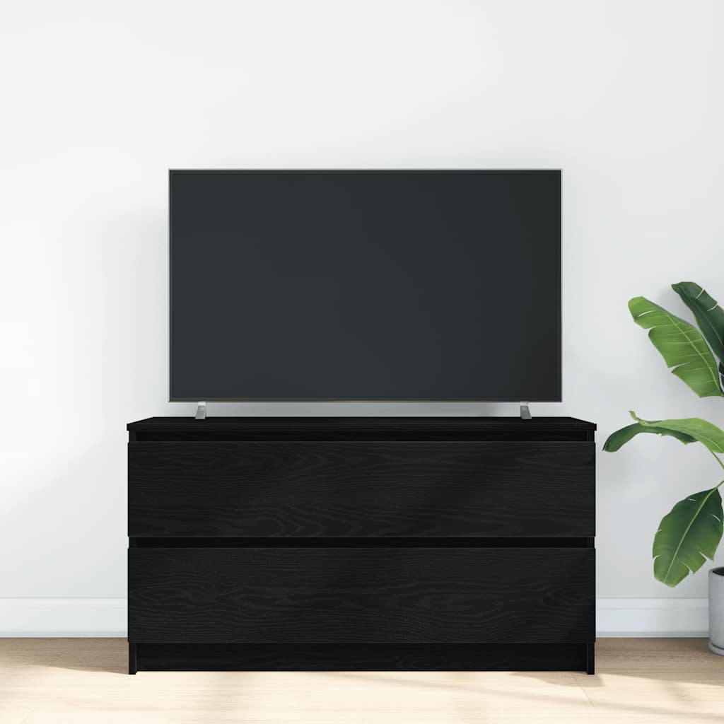 vidaXL Tv-meubel 100x35x54 cm bewerkt hout zwart