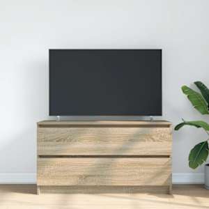 TV skříňka dub sonoma 100x35x54 cm kompozitní dřevo - obrázek 3