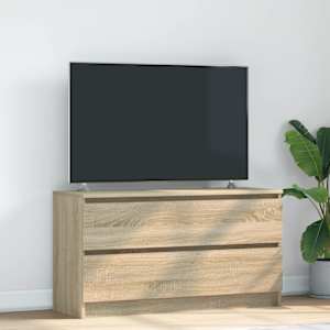 TV omarica sonoma hrast 100x35x54 cm inženirski les