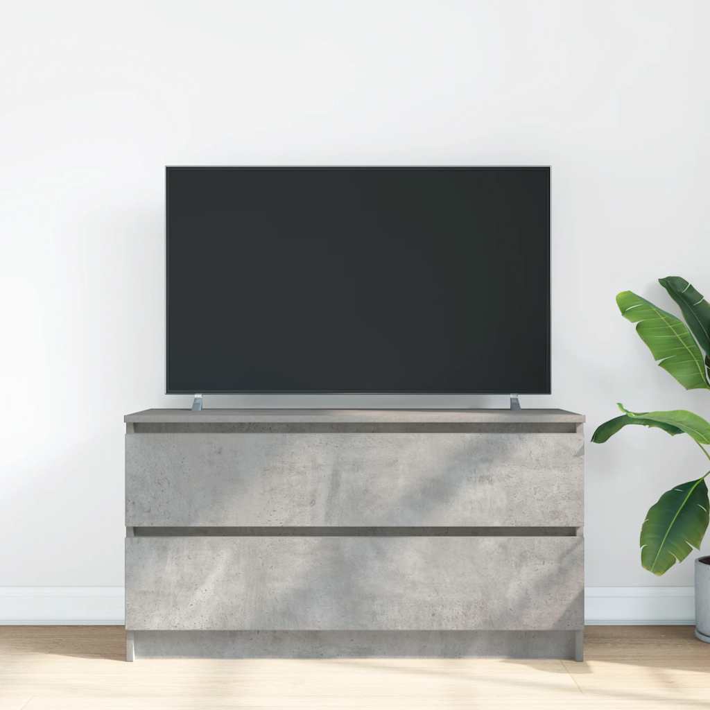 vidaXL Tv-meubel 100x35x54 cm bewerkt hout betongrijs