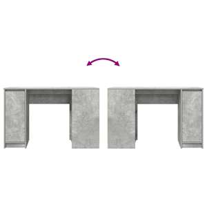 Psací stůl betonově šedý 120x42x76 cm kompozitní dřevo - obrázek 9
