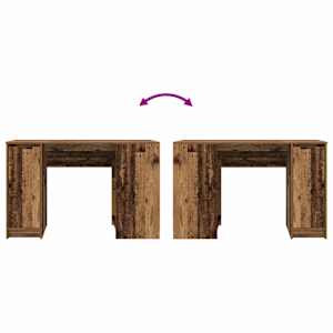 Psací stůl old wood 120x42x76 cm kompozitní dřevo - obrázek 9
