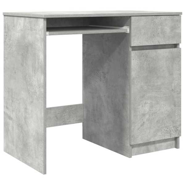 vidaXL kirjutuslaud, betoonhall, 86x49x76 cm, tehispuit