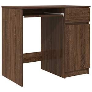 vidaXL kirjutuslaud, pruun tamm, 86x49x76 cm, tehispuit