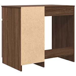 Psací stůl hnědý dub 86x49x76 cm kompozitní dřevo - obrázek 8
