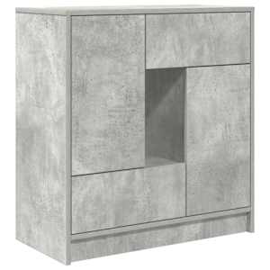 Příborník se zásuvkami a dvířky betonově šedá 70,5x34x74,5 cm - obrázek 2