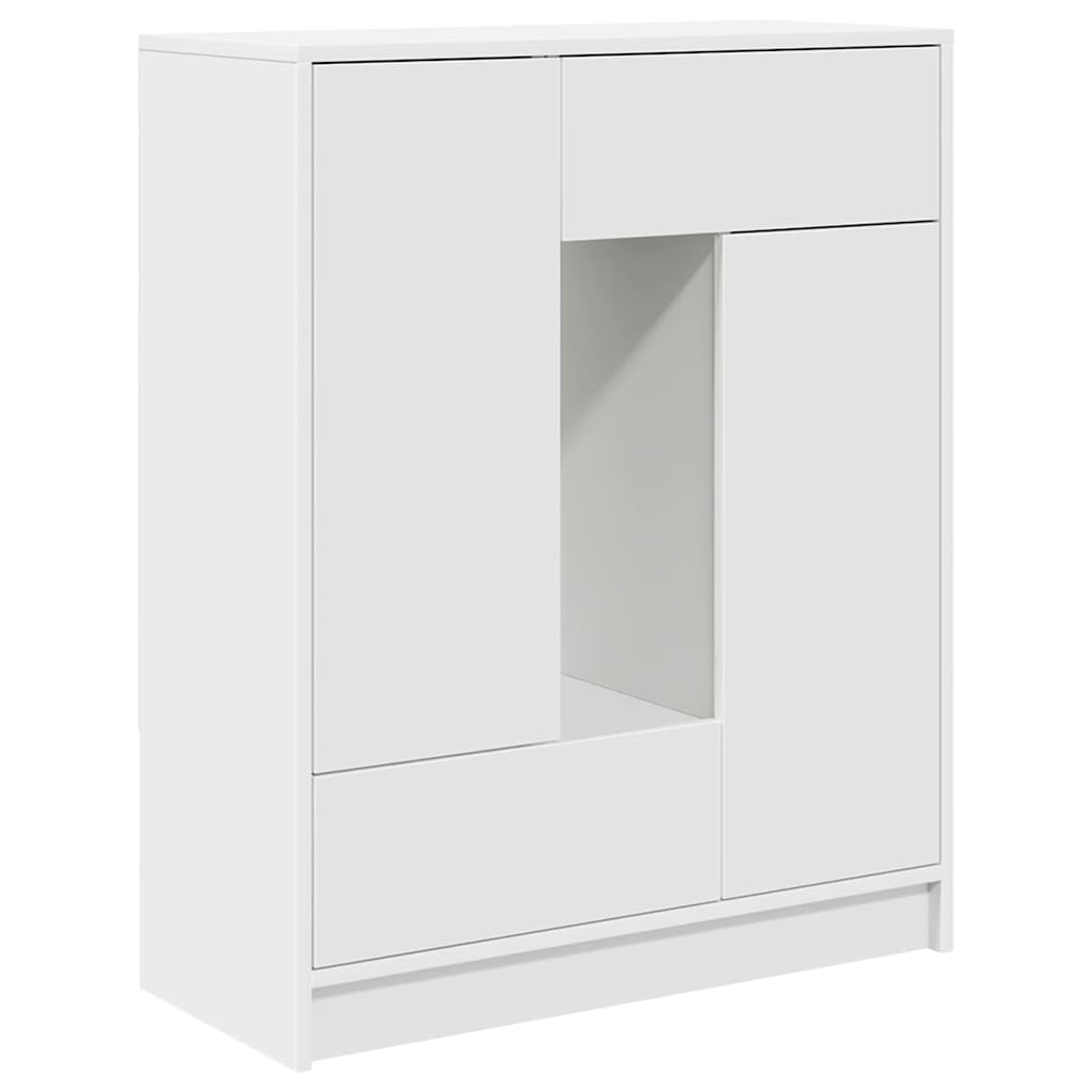 vidaXL Bufetă cu sertare și uși alb 73x31x90 cm