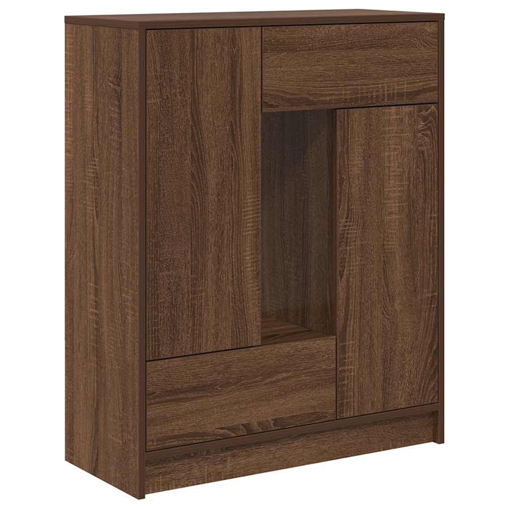 Thumbnail - vidaXL Sideboard mit Schubladen Türen Braun Eichen-Optik 73x31x90 cm