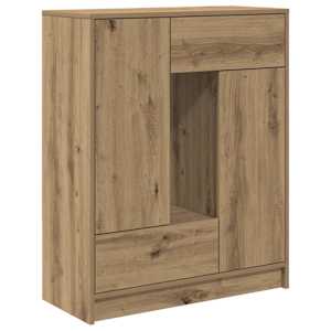 Příborník se zásuvkami a dvířky dub artisan 73x31x90 cm - obrázek 2