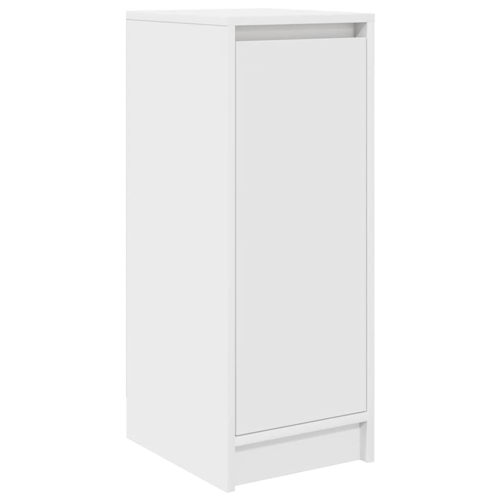 vidaXL Botník bílý 29,5x34x76 cm kompozitní dřevo