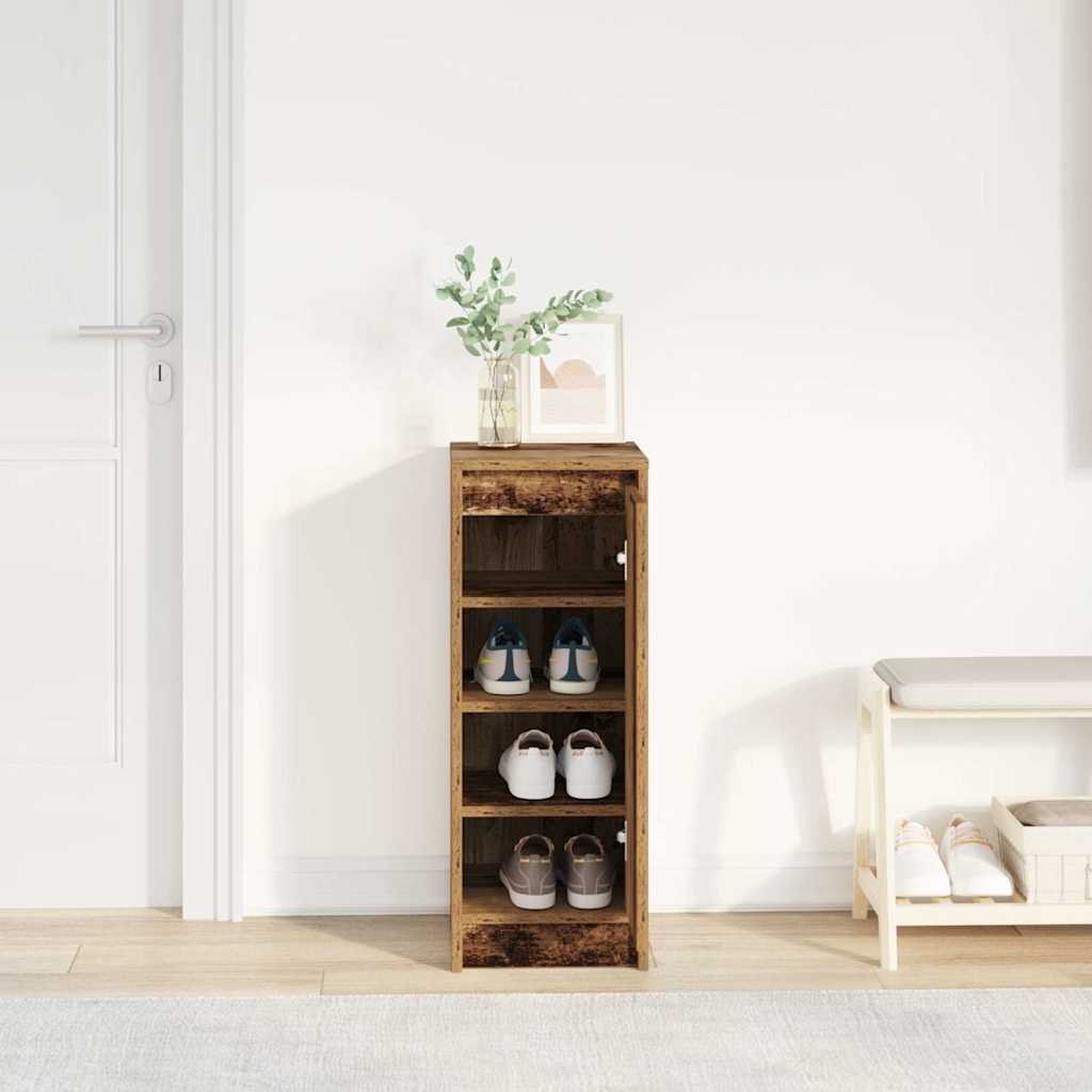 vidaXL Dulap Pantofi Lemn Vechi 29,5x34x76 cm Lemn prelucrat
