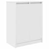 vidaXL kingakapp, valge, 57x34x76 cm, tehispuit