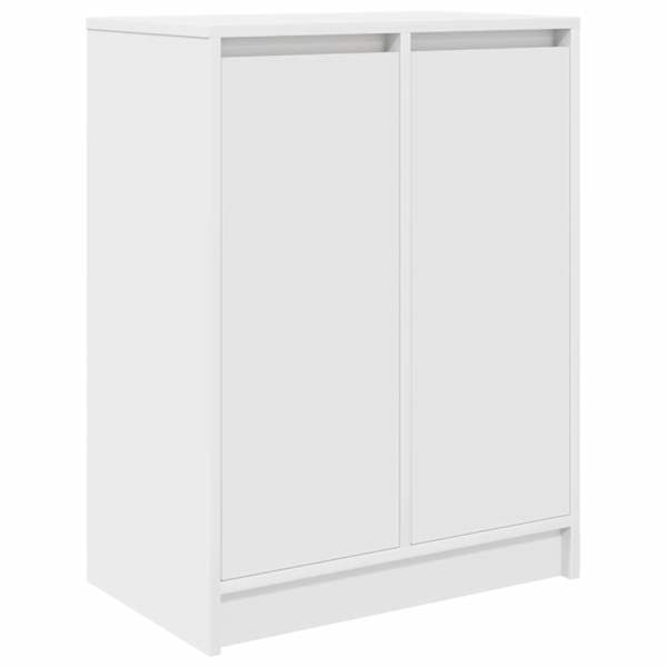 vidaXL kingakapp, valge, 57x34x76 cm, tehispuit