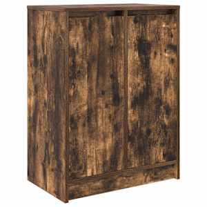 vidaXL kingakapp, suitsutatud tamm, 57x34x76 cm, tehispuit