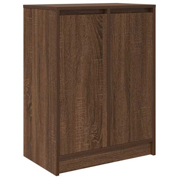 vidaXL jalatsikapp, pruun tamm, 57x34x76 cm, tehispuit