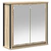 vidaXL vannitoa seinakapp peegliga sonoma tamm 60x21x60 cm