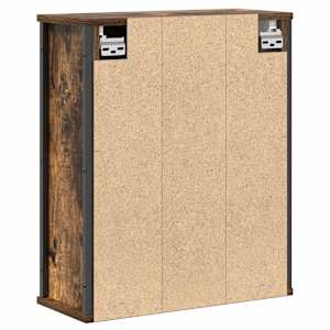 Koupelnová nástěnná skříňka se zrcadlem Uzený dub 50x21x60 cm - obrázek 8