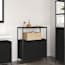  vidaXL fekete tölgy fürdőszobaszekrény polcokkal 76,5x35x95 cm termék 2. képe