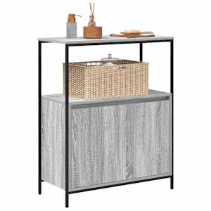 Koupelnová skříňka s policemi Šedá Sonoma 76,5x35x95 cm - obrázek 4