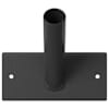 vidaXL Lipu Posti Hoidja Must 13 x 6 x 0,2 cm Teras