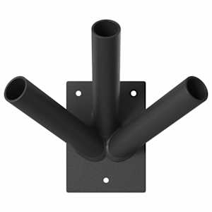 vidaXL Lipu Posti Hoidja Must 10,5 x 7,5 x 0,2 cm Teras