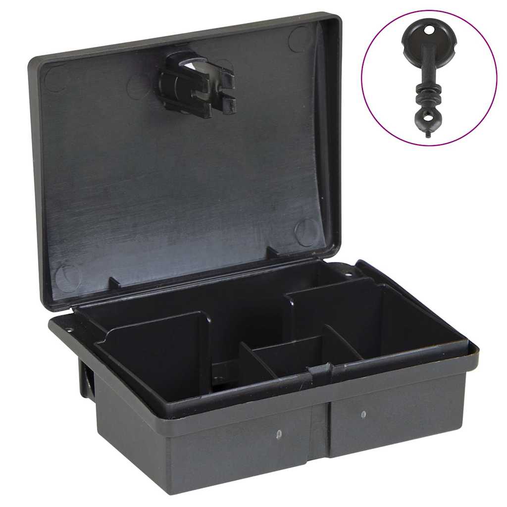 vidaXL Musefeller 5 stk svart 13x10x4 cm