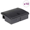 vidaXL hiirel&otilde;ksud, 10 tk, must, 13x10x4 cm