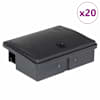 vidaXL hiirel&otilde;ksud, 20 tk, must, 13x10x4 cm