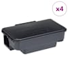 vidaXL hiirel&otilde;ksud 4 tk mustad 22 x 12,5 x 7,5 cm