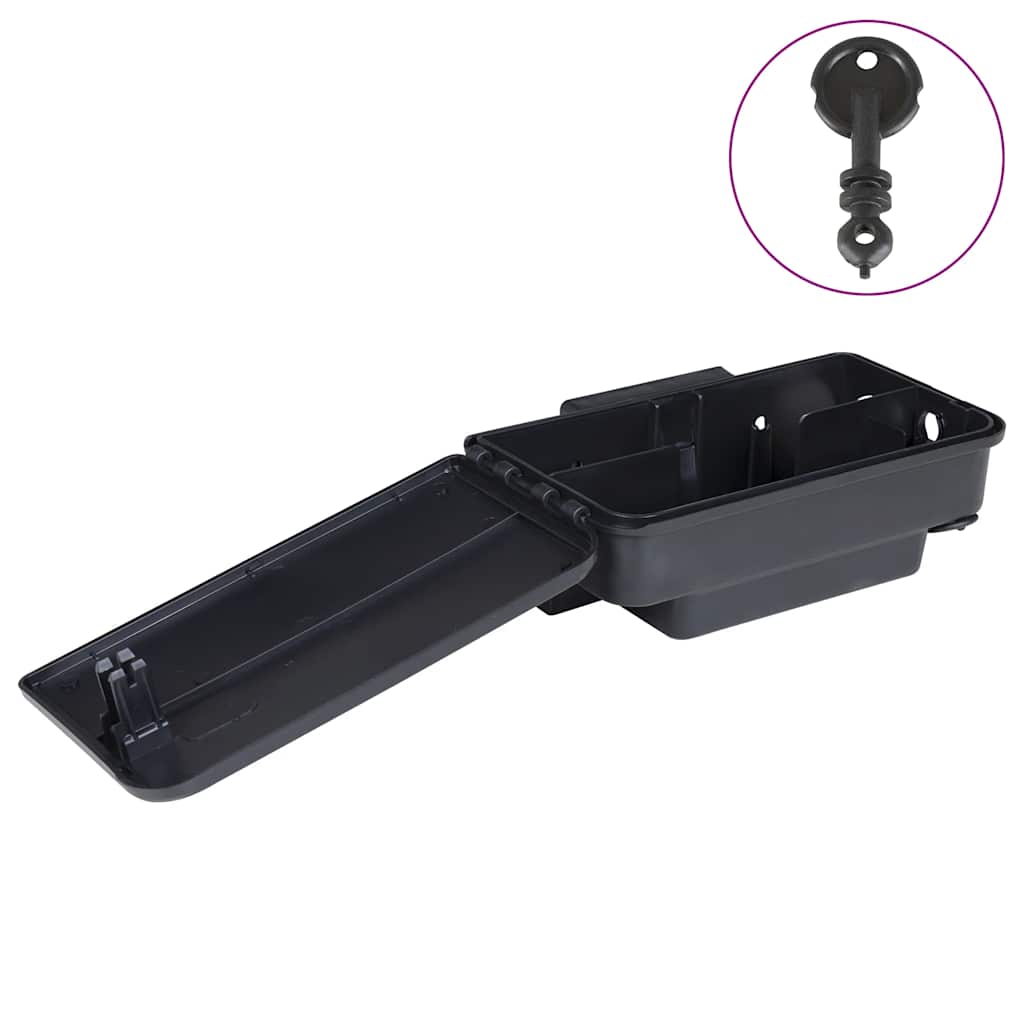 vidaXL Mausefallen 12 Stk. Schwarz 22x12,5x7,5 cm