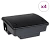 vidaXL hiirel&otilde;ksud 4 tk mustad 23 x 19 x 9,5 cm