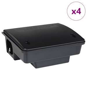 vidaXL hiirel&otilde;ksud 4 tk mustad 23 x 19 x 9,5 cm