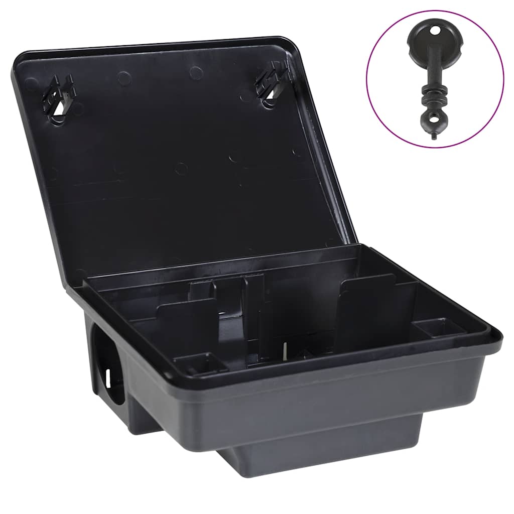 vidaXL Mausefallen 6 Stk. Schwarz 23x19x9,5 cm