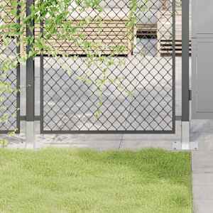 Post Bases Square 4 kosi Silver 51x51 mm Pocinkano jeklo