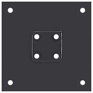 Podstavce pod sloupky čtvercové 12 ks antracit 46x46 mm - obrázek 9