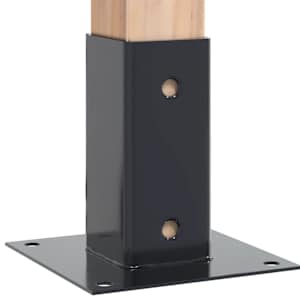 Podstavce pod sloupky čtvercové 4 ks antracit 61x61 mm - obrázek 5