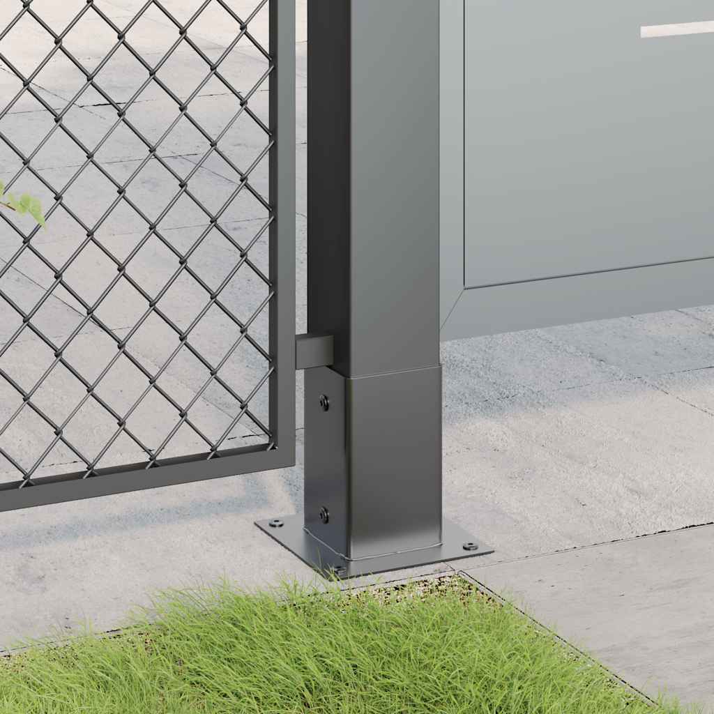 vidaXL podstavce stĺpikov štvorcové 4 ks Antracit 81x81 mm