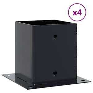 Podstavce pod sloupky čtvercové 4 ks Antracit 101x101 mm - obrázek 2