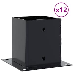 Podstavce pod sloupky čtvercové 12 ks Antracit 101x101 mm - obrázek 2