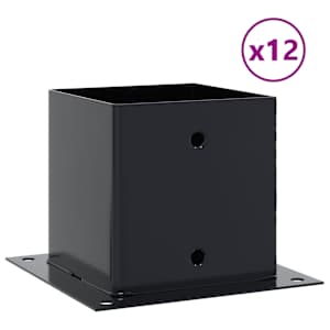 Podstavce pod sloupky čtvercové 12 ks antracit 141x141 mm - obrázek 2