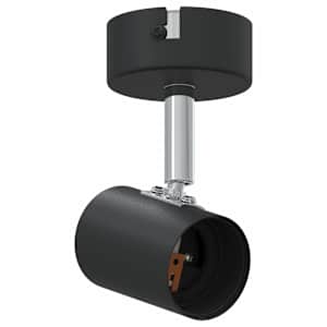 vidaXL Lae kohtvalgusti prožektoritega Must 6,5 x 6 x 11,5 cm Metall