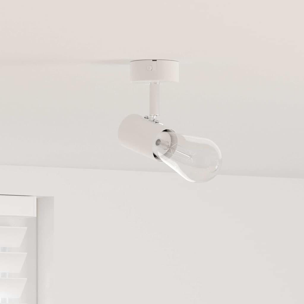 loftspot 1 vejs justerbar hvid E27
