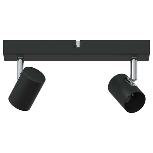vidaXL Lae kohtvalgusti prožektoritega Must 26 x 6,5 x 11,5 cm Metall