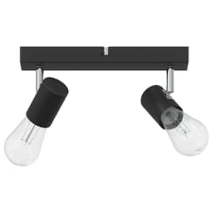Stropní bodové světlo s reflektory Černá 26 x 6,5 x 11,5 cm kov - obrázek 3