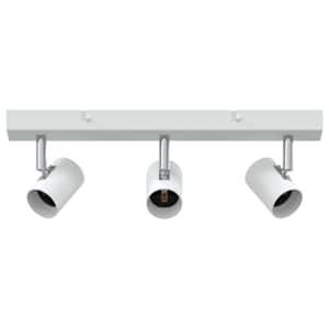 vidaXL Lae kohtvalgusti prožektoritega Valge 38 x 6,5 x 11,5 cm Metall
