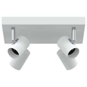 vidaXL Lae kohtvalgusti prožektoritega Valge 26 x 26 x 11,5 cm Metall