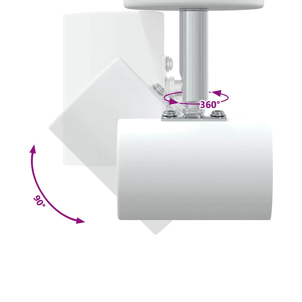 Mennyezeti spotlámpa Fehér 73 x 6.5 x 11.5 cm Acél 