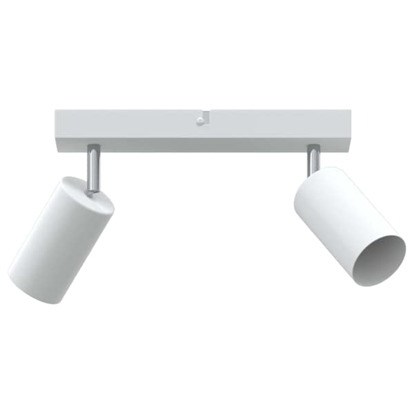 vidaXL Lae kohtvalgusti prožektoritega Valge 26 x 6 x 16 cm Metall