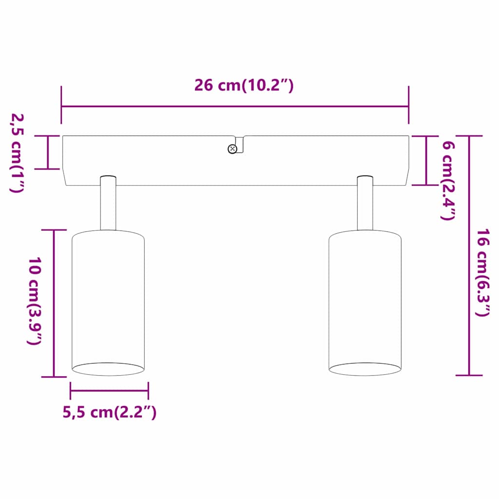 Plafondspot Dubbel Verstelbaar Wit GU10 image 13